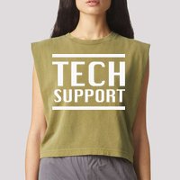 Tech Support Garment-Dyed Women's Muscle Tee