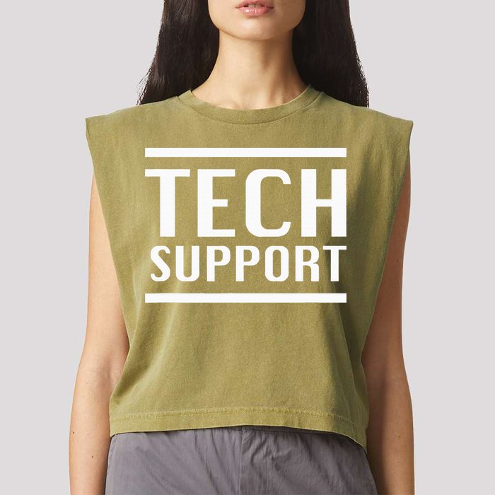 Tech Support Garment-Dyed Women's Muscle Tee