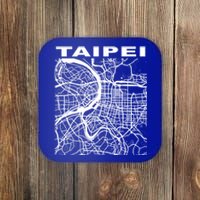 Taiwan Souvenir Taipei City Street Map Gift Coaster