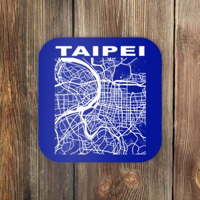 Taiwan Souvenir Taipei City Street Map Gift Coaster