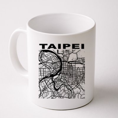 Taiwan Souvenir Taipei City Street Map Gift Coffee Mug