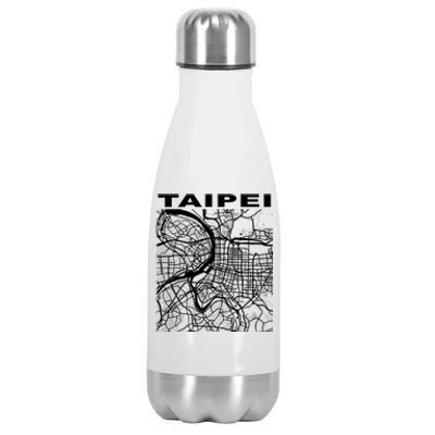 Taiwan Souvenir Taipei City Street Map Gift Stainless Steel Insulated Water Bottle