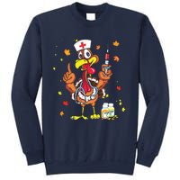 Thanksgiving Scrub Tops Women Turkey Nurse Holiday Nursing Sweatshirt