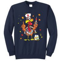 Thanksgiving Scrub Tops Women Turkey Nurse Holiday Nursing Tall Sweatshirt