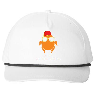 Thanksgiving Shirt Turkey Head Funny Gift For Friends Snapback Five-Panel Rope Hat