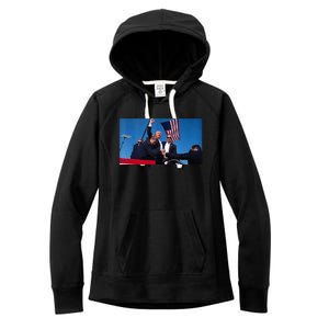 Trump Shooting Women's Fleece Hoodie