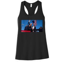 Trump Shooting Women's Racerback Tank