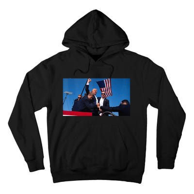 Trump Shooting Tall Hoodie