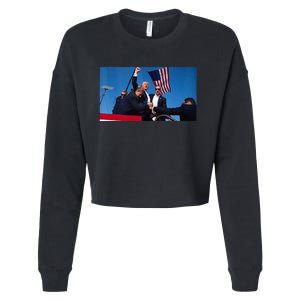 Trump Shooting Cropped Pullover Crew