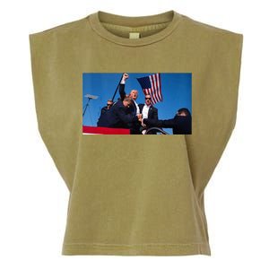 Trump Shooting Garment-Dyed Women's Muscle Tee