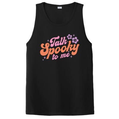 Talk Spooky To Me Floral Groovy Halloween Costumes Gift PosiCharge Competitor Tank