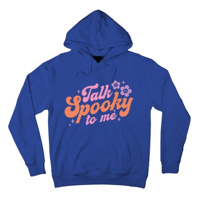 Talk Spooky To Me Floral Groovy Halloween Costumes Gift Hoodie