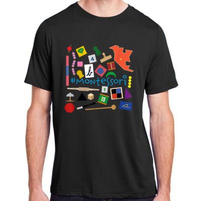 The Small Things In Montessori Materials Love Montessori Adult ChromaSoft Performance T-Shirt