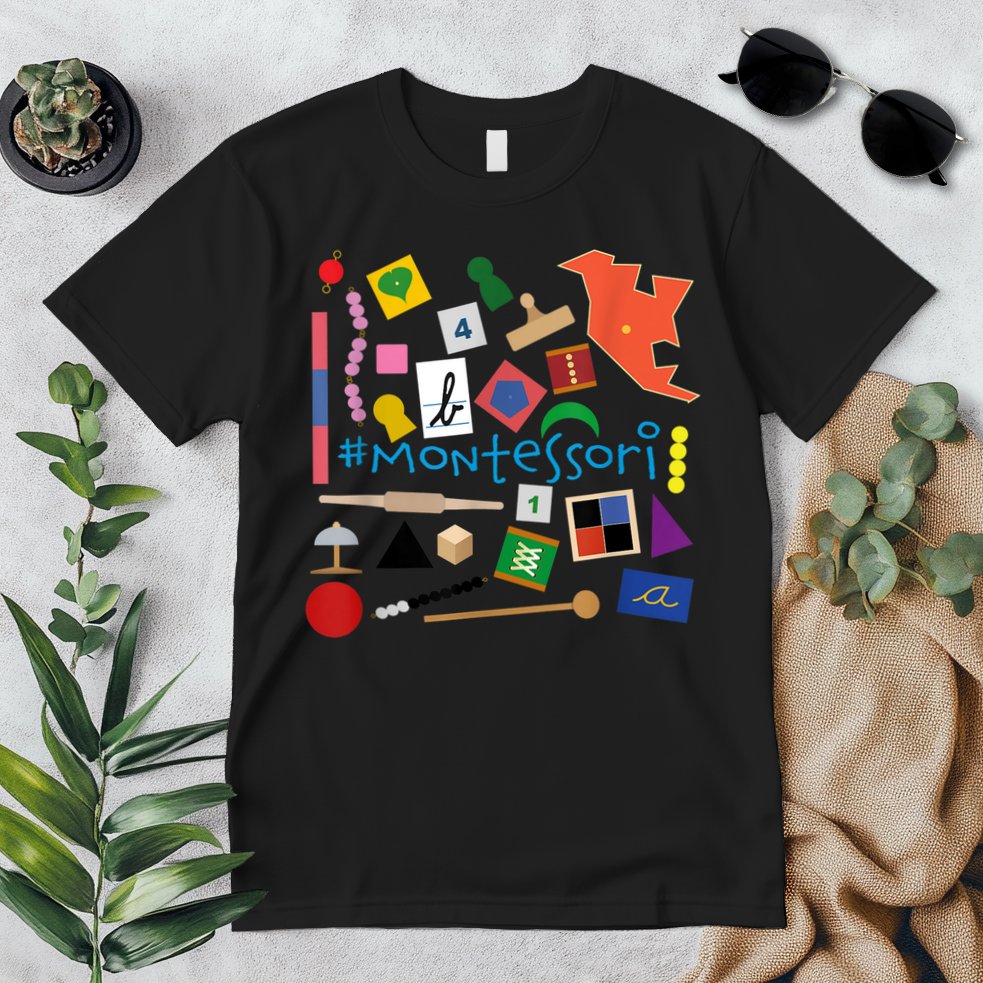 The Small Things In Montessori Materials Love Montessori Premium T-Shirt