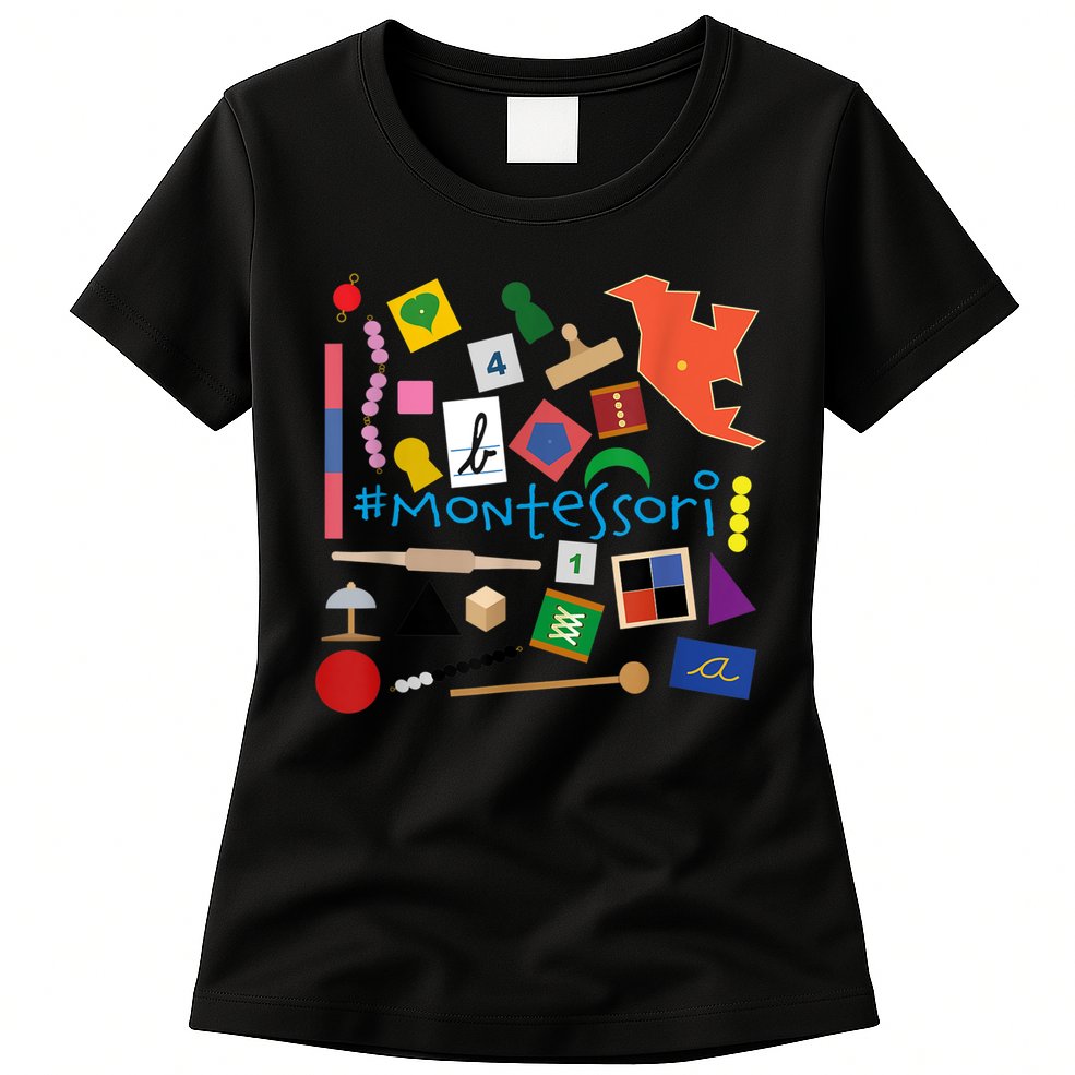 The Small Things In Montessori Materials Love Montessori Womens T-Shirt