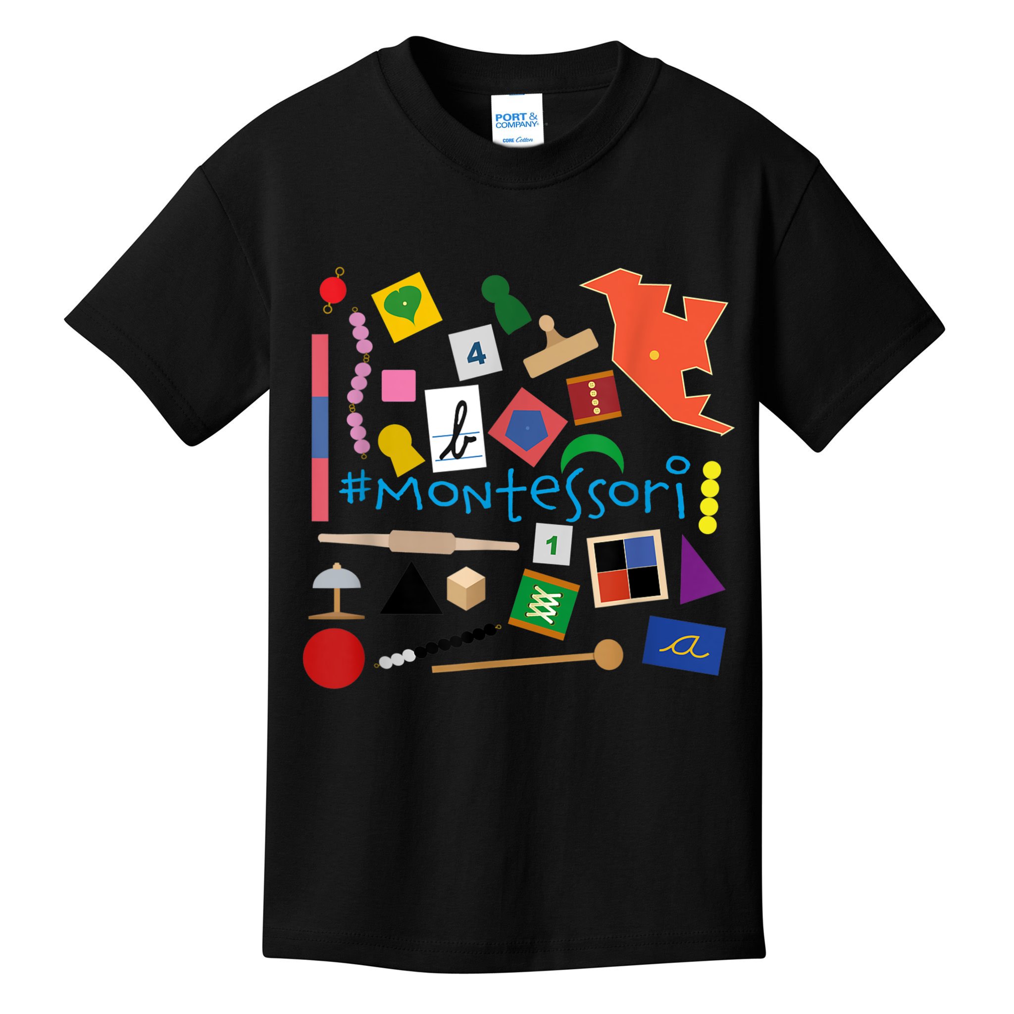 The Small Things In Montessori Materials Love Montessori Kids T-Shirt