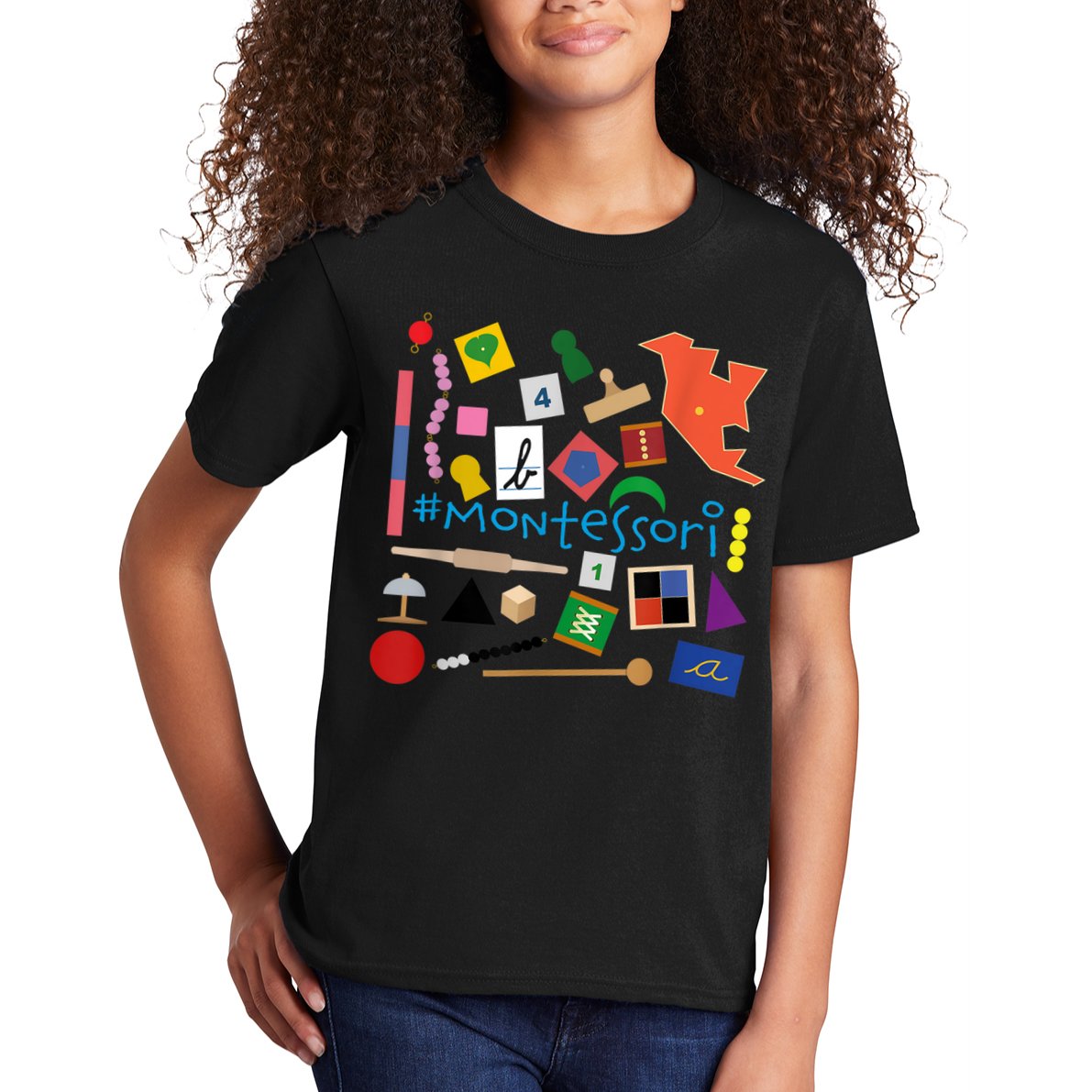 The Small Things In Montessori Materials Love Montessori Kids T-Shirt