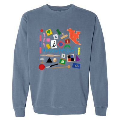 The Small Things In Montessori Materials Love Montessori Garment-Dyed Sweatshirt