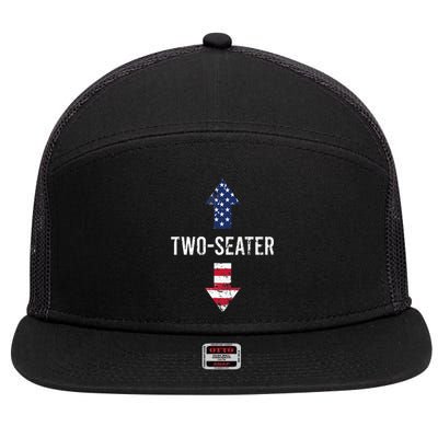 Two Seater TwoSeater 2 Seater Two Seater 7 Panel Mesh Trucker Snapback Hat