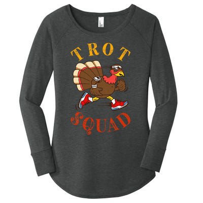 Trot Squad Thanksgiving Turkey Trot Costume Women's Perfect Tri Tunic Long Sleeve Shirt