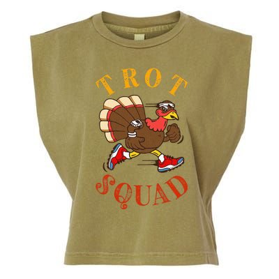 Trot Squad Thanksgiving Turkey Trot Costume Garment-Dyed Women's Muscle Tee