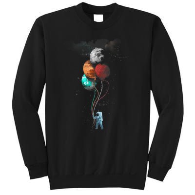 The Spaceman's Trip Astronaut Space Planets Balloons Sweatshirt