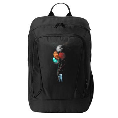 The Spaceman's Trip Astronaut Space Planets Balloons City Backpack