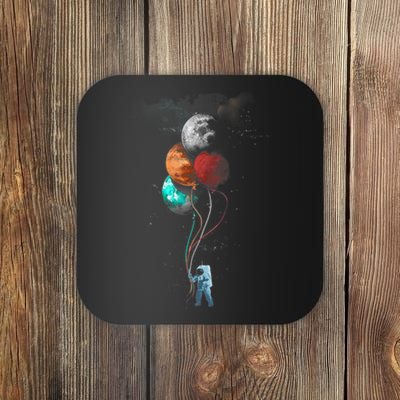 The Spaceman's Trip Astronaut Space Planets Balloons Coaster