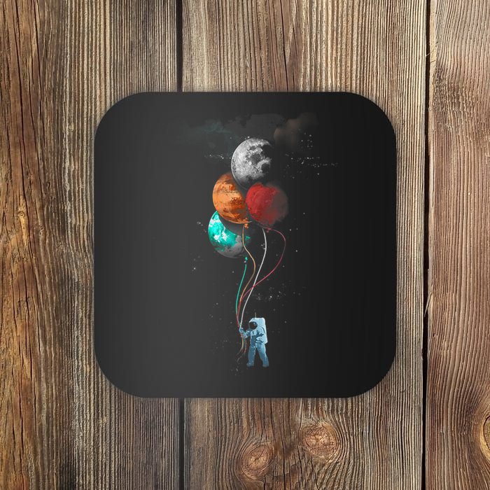 The Spaceman's Trip Astronaut Space Planets Balloons Coaster