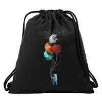 The Spaceman's Trip Astronaut Space Planets Balloons Drawstring Bag