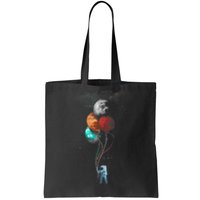 The Spaceman's Trip Astronaut Space Planets Balloons Tote Bag