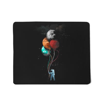 The Spaceman's Trip Astronaut Space Planets Balloons Mousepad