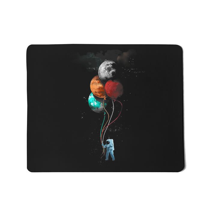 The Spaceman's Trip Astronaut Space Planets Balloons Mousepad