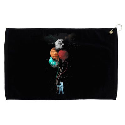 The Spaceman's Trip Astronaut Space Planets Balloons Grommeted Golf Towel