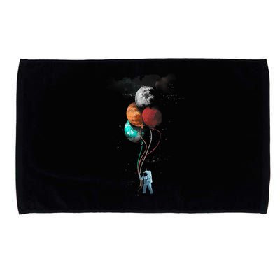 The Spaceman's Trip Astronaut Space Planets Balloons Microfiber Hand Towel