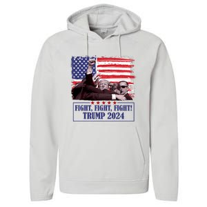 Trump Shooting Trump Assassination Trump Legends Trump 2024 Performance Fleece Hoodie