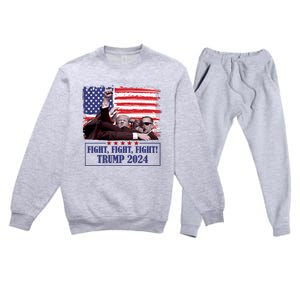 Trump Shooting Trump Assassination Trump Legends Trump 2024 Premium Crewneck Sweatsuit Set