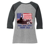 Trump Shooting Trump Assassination Trump Legends Trump 2024 Women's Tri-Blend 3/4-Sleeve Raglan Shirt