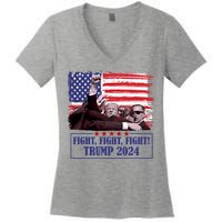 Trump Shooting Trump Assassination Trump Legends Trump 2024 Women's V-Neck T-Shirt