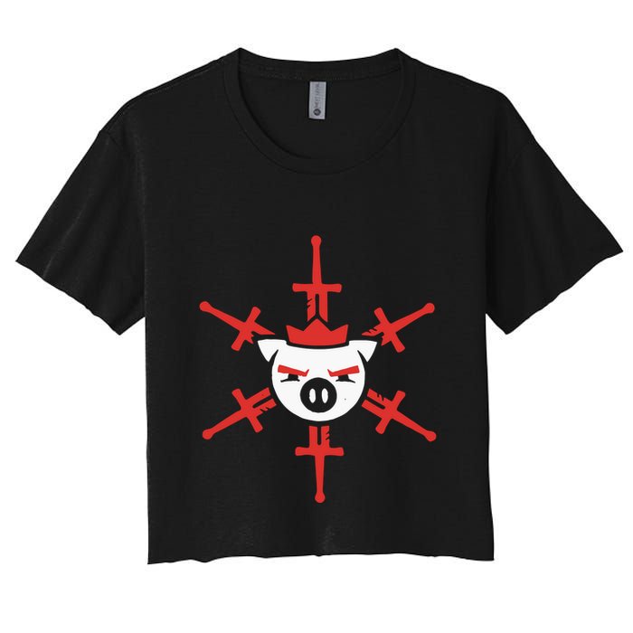 T.E.C.H.N.O.B.L.A.D.E Swordflake Crop Top