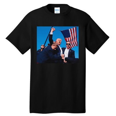 Trump Shot Trump Shooting Trump 2024 Tall T-Shirt