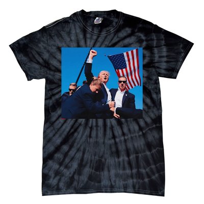 Trump Shot Trump Shooting Trump 2024 Tie-Dye T-Shirt