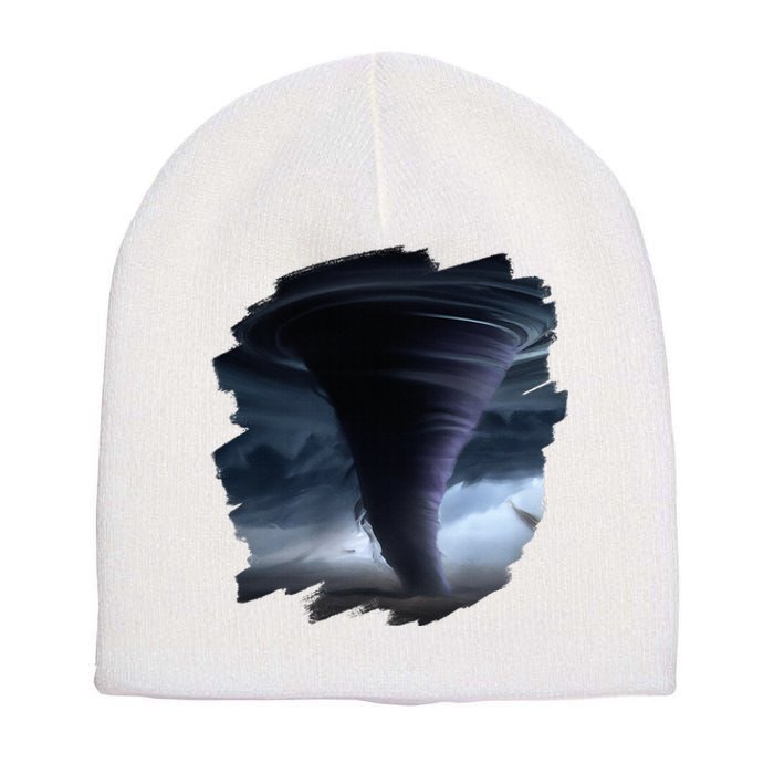 Tornado Storm Tornados Nature Weather Chaser Meteorologist Short Acrylic Beanie