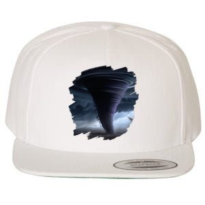 Tornado Storm Tornados Nature Weather Chaser Meteorologist Wool Snapback Cap