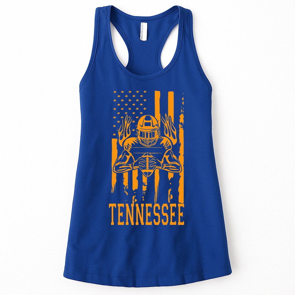 Tennessee State Tennessee Orange Game Day TN Womens Tank Top