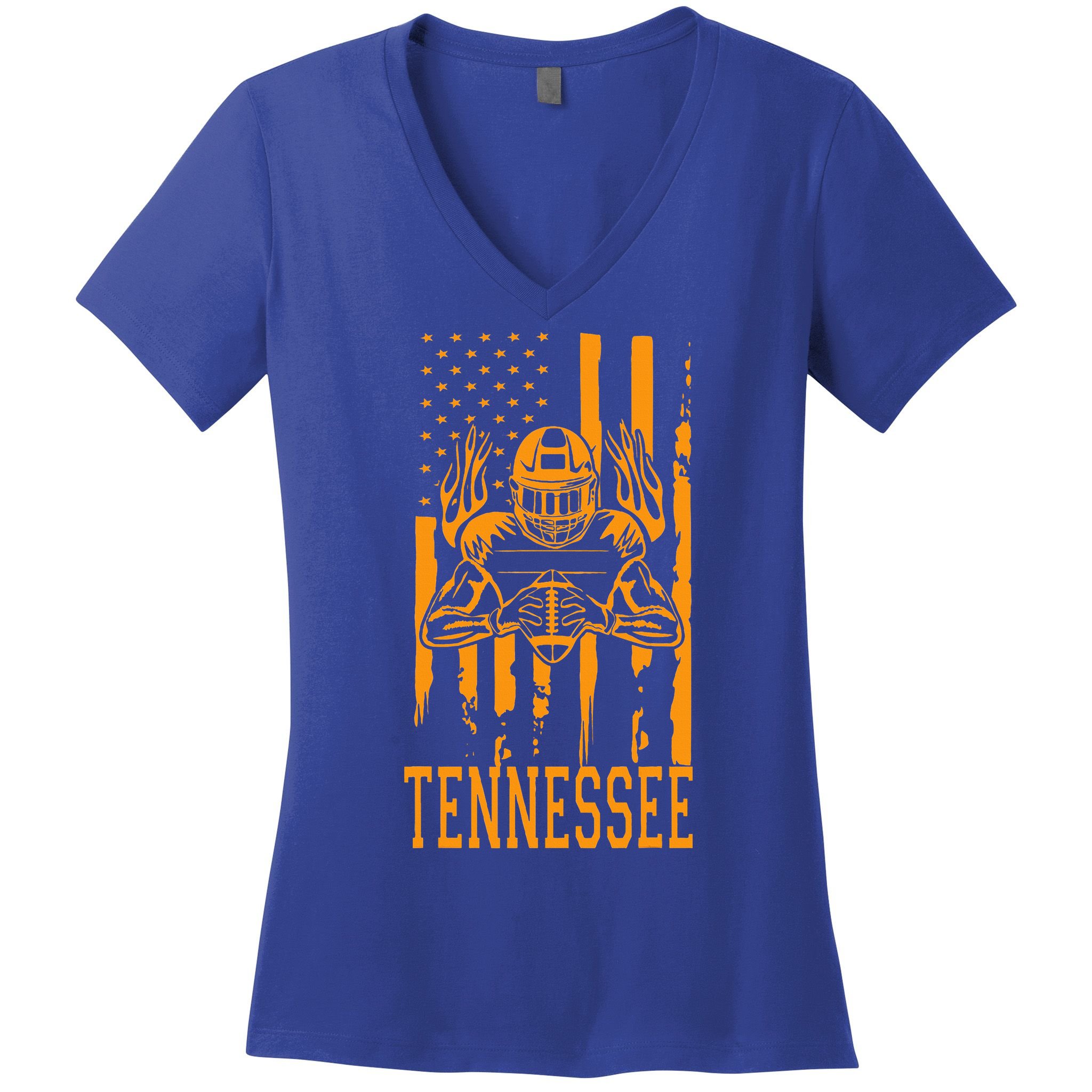Tennessee State Tennessee Orange Game Day TN Women's V-Neck T-Shirt