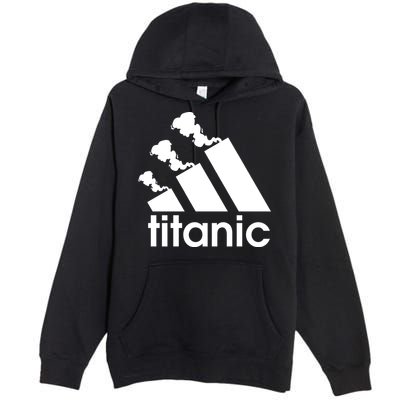 Titanic Sinking Too Soon Parody Spoof Premium Pullover Hoodie