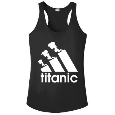 Titanic Sinking Too Soon Parody Spoof Ladies PosiCharge Competitor Racerback Tank