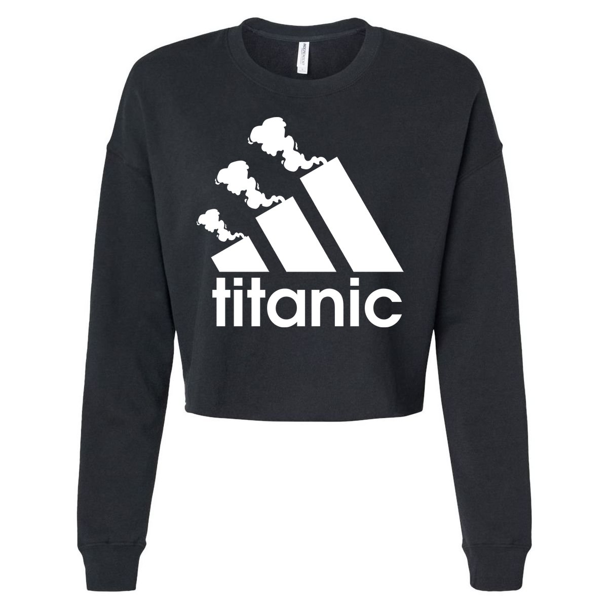 Titanic Sinking Too Soon Parody Spoof Cropped Pullover Crew