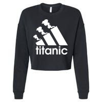 Titanic Sinking Too Soon Parody Spoof Cropped Pullover Crew